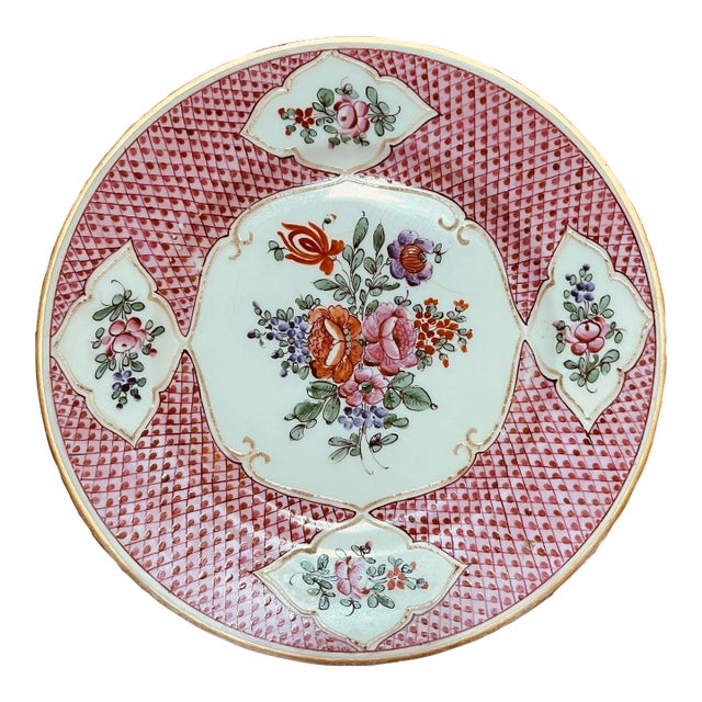 Mid-19th Century Hand Painted Porcelain Plate For Sale
