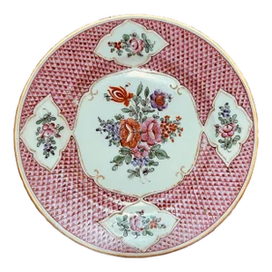 Mid-19th Century Hand Painted Porcelain Plate