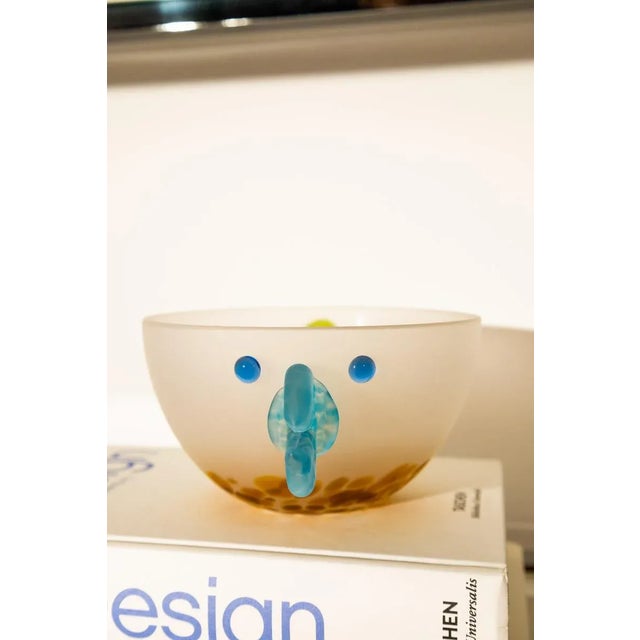 2000s ‘Chick’ Collectible Art Glass Bowl, Borowski Glass Attributed For Sale - Image 4 of 12