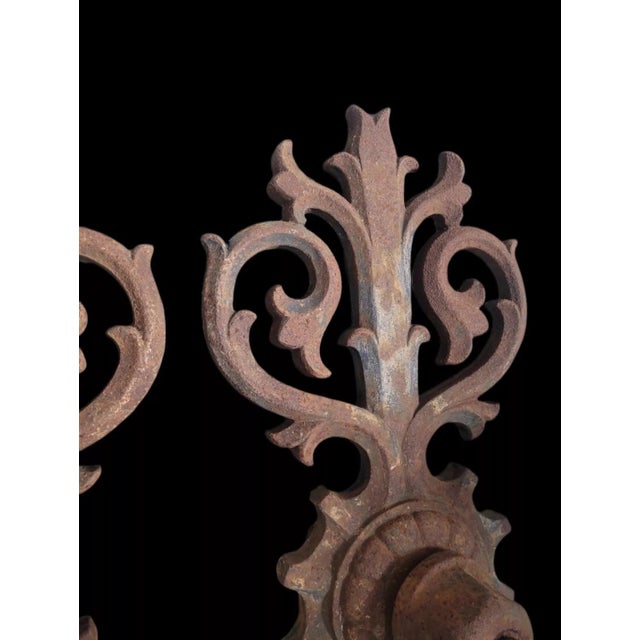 Wrought Iron Ceiling Keys, Set of 2 For Sale - Image 4 of 12