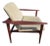 1960s Danish Modern Teak Lounge Chair Paddle Armchair Denmark For Sale