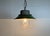 Industrial Green Enamel and Cast Iron Pendant Light, 1960s For Sale - Image 14 of 16