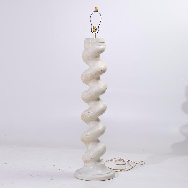 Michael Taylor Plaster Floor Lamps - Pair For Sale In Chicago - Image 6 of 7