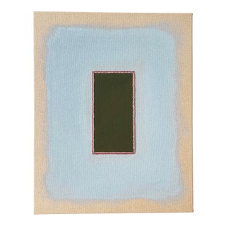 "Tobacco/Sky With Rose" by Fine Artist Emily Keating Snyder For Sale