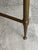 1960s Vintage Coffee Table in White and Grey Marble with Gilt Brass Metal Frame, 1960s For Sale - Image 5 of 18
