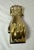 Figurative Large Vintage Solid Heavy Brass Ladies Woman Dainty Hand Front Door Knocker Set For Sale - Image 3 of 11