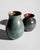 Pair of Richard Uhlemeyer Studio Stoneware Vases – Turquoise Reduction Glaze – Germany, ca. 1940s-1950s A remarkable and...