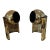 Vintage Kovacs Mid Century Modern Gold Atomic Eyeball Lamps - Pair For Sale