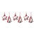 Metal Star and Pine Tree Cookie Cutter Ornament (Set of 6) For Sale - Image 7 of 7