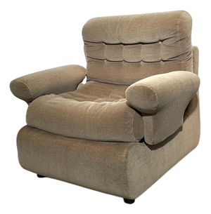 Vintage Beige Lounge Chair