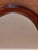 Vintage Oval Mirror in Stained Wood, 1970s For Sale - Image 9 of 17
