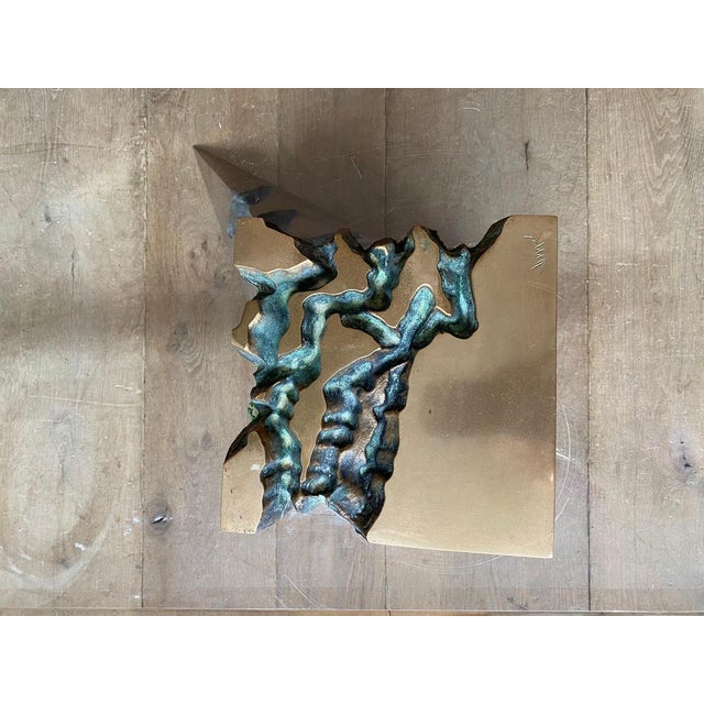 Large Coffee Table in Brass and Acrylic Glass, 1970s, Set of 2 For Sale - Image 9 of 18