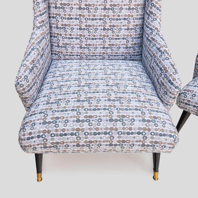 Mid-Century Italian Armchairs, 1950s, Set of 2 For Sale - Image 4 of 14