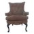 Vintage Wingback Upholstered Armchair For Sale
