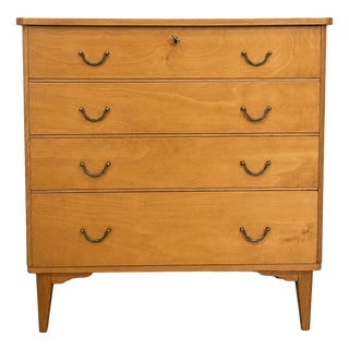 Vintage Belgian Birch Chest of Drawers by Imexcotra, 1960s For Sale
