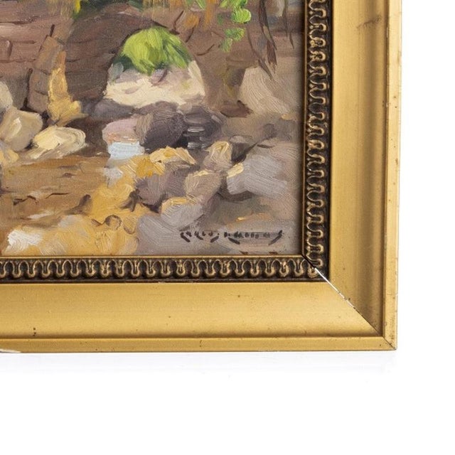 1920s Carlos Ramos, Landscape, 1920s, Oil Painting For Sale - Image 5 of 6
