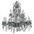 Large Crystal Chandelier with 18 Bulbs, 1930s For Sale - Image 12 of 12