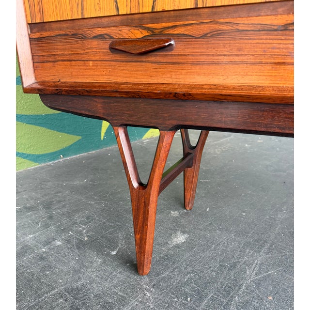 Mid Century Danish Rosewood Highboard Attr. To Kurt Ostervig For Sale - Image 13 of 14