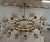 2000 - 2009 Murano Art Glass and Brass Midcentury Chandelier For Sale - Image 5 of 11