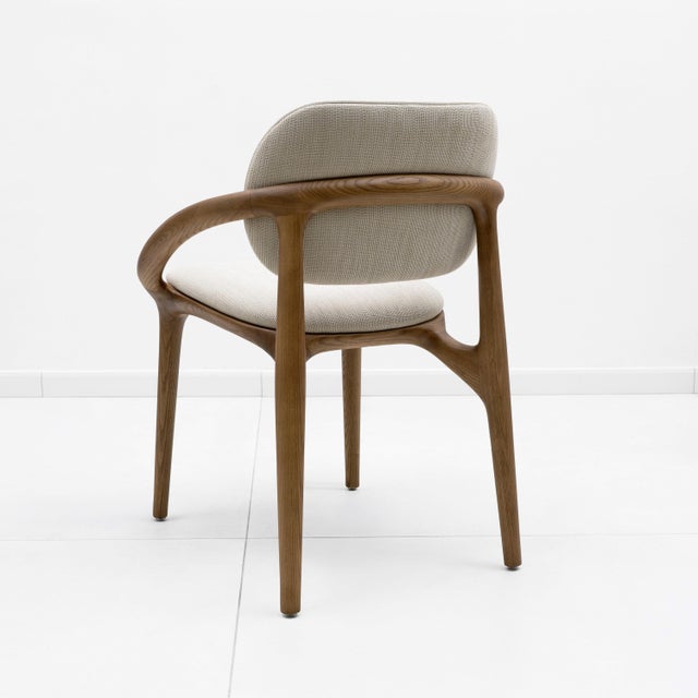 Italian Dining Chairs with Sculptural Curved Frame, 2020, Set of 6 For Sale - Image 6 of 8