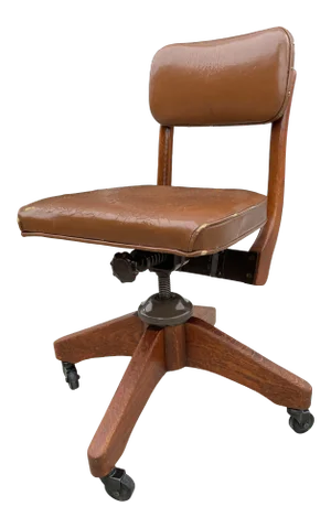 Gunlocke Style Swivel-Tilt Desk Chair From B. L. Marble Chair Co.