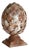 Weathered Metal Artichoke Finial Small For Sale