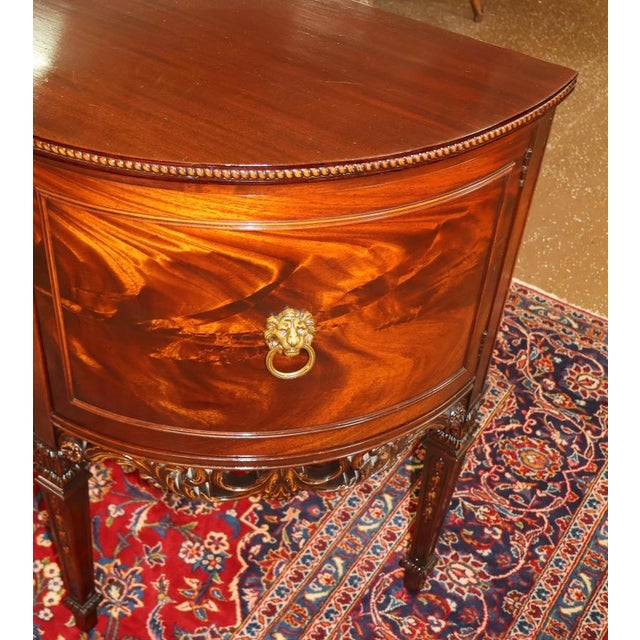 Early 20th Century Batesville Romweber Mahogany Carved Buffet Server Sideboard For Sale - Image 9 of 17