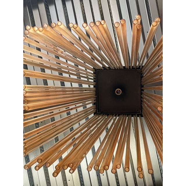 Pendant Lamp with Pink Glass Rods, 1970s For Sale - Image 17 of 18