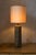 Table lamp designed by Aldo Londi for Bitossi in the 1960s. Cylindrical glazed ceramic base featuring a vertical geometric...