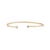 Brilliant Cut Diamond Adjustable Cuff Bangle Bracelet in 14k Yellow Gold For Sale - Image 4 of 15
