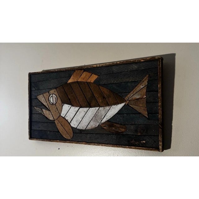 American 1970s Theodore DeGroot Lathe Art – Big Eye Tuna For Sale - Image 3 of 6