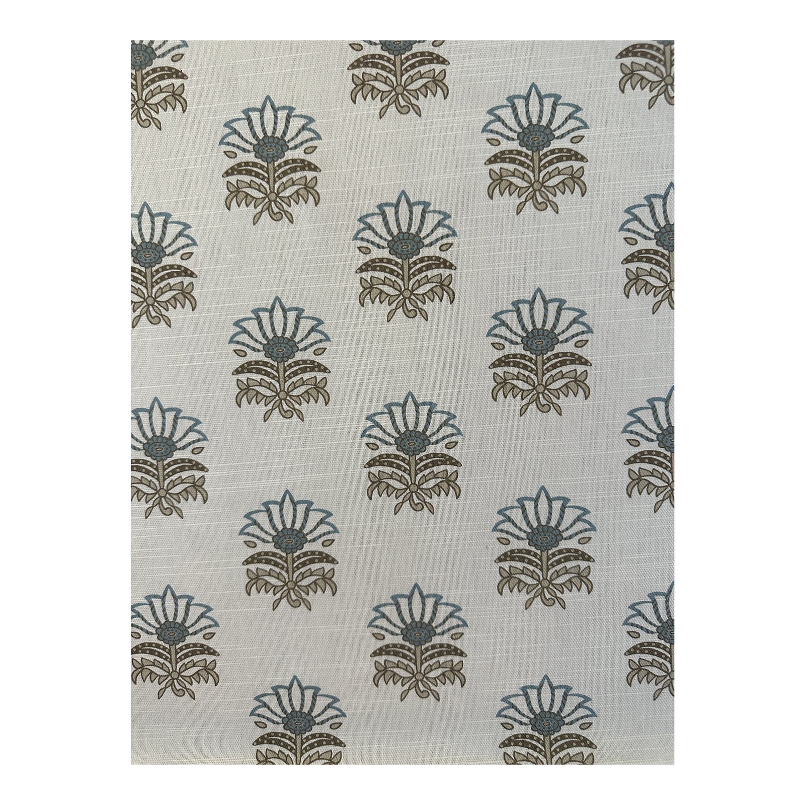 Thibaut Anna French Milford Cotton Linen Blend Fabric in Spa Blue 2 6/8 Yards Chairish