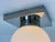 Bauhaus Chrome and Glass Ceiling Lamps, 1930s, Set of 2 For Sale - Image 4 of 9