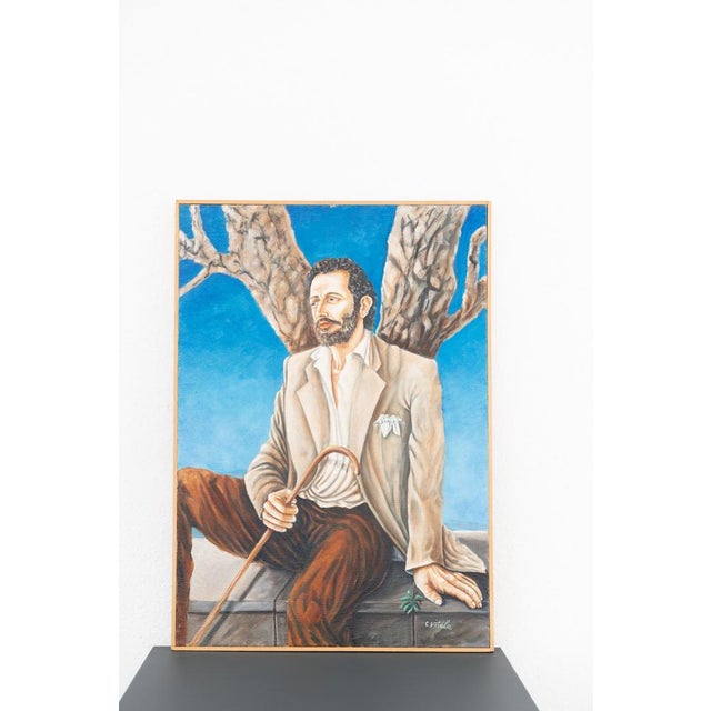 Agnelli, 2000, Oil Picture on Canvas, Framed, in Very Good conditions. Designed from 2000