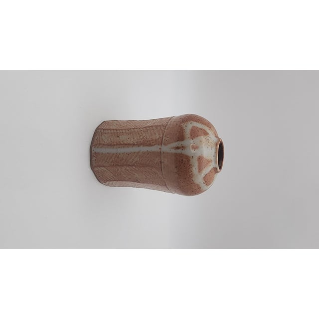 Mid 20th Century Mid 20th Century Studio Pottery Chevron Pattern Pot For Sale - Image 5 of 14