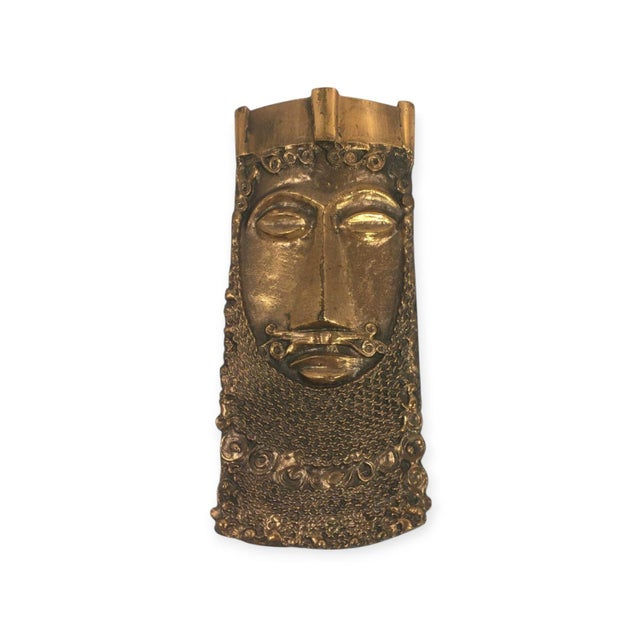 Wall Decoration Face Mask by József Kótai, 1980 For Sale - Image 6 of 6