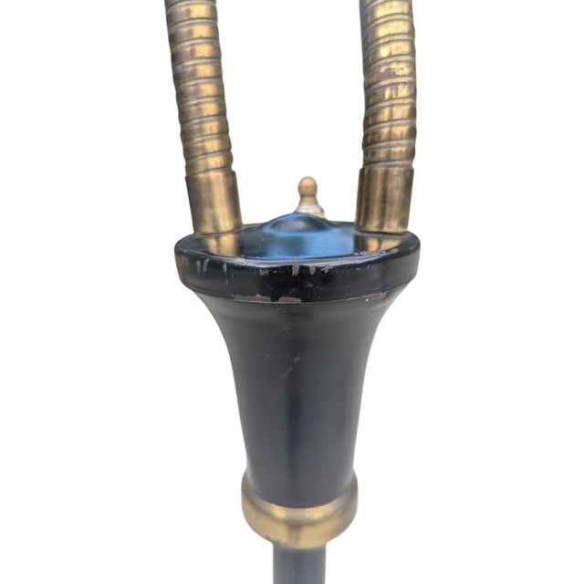 Mid Century Modern Gerald Thurston for Lightolier Gooseneck 3 Way Floor Lamp For Sale - Image 12 of 13