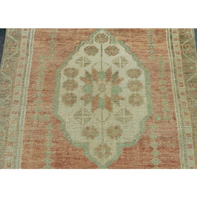 Early 21st Century Turkish Mini Rug Oriental Hand Knotted Vintage Rug 1'9" x 2'10" #20726 For Sale - Image 5 of 8