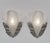 Degué A nice pair of authentic 1925-1930 French art deco wall sconces in nickel plated solid brass or bronze holding slip...