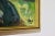 Original Swedish Mid-Century Oil on Canvas ^By The Fence^" by Gösta Asp (1907–1987) - Vintage & Framed Framed dimensions:...