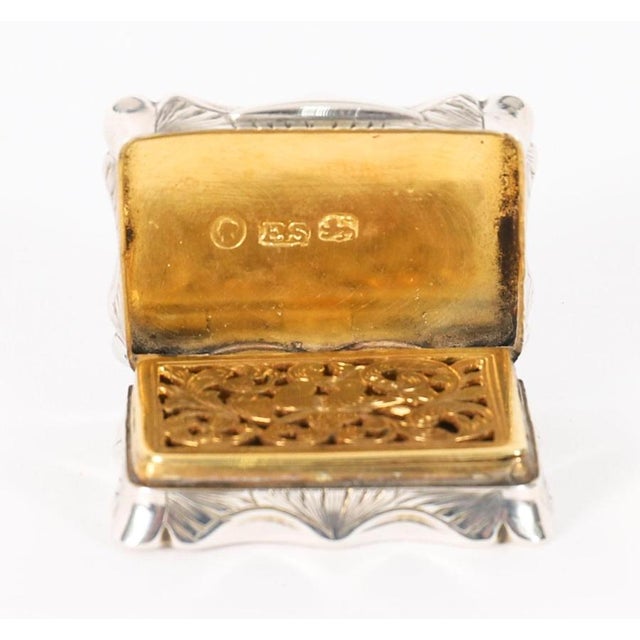 Antique Victorian Sterling Silver Vinaigrette by Edward Smith, 1884 For Sale - Image 12 of 18