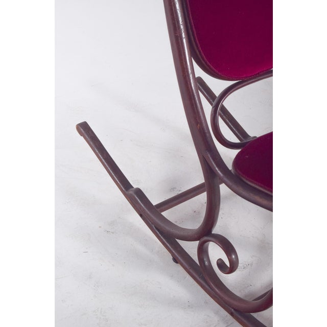 Brown English Rocking Chair, 1890s For Sale - Image 8 of 11