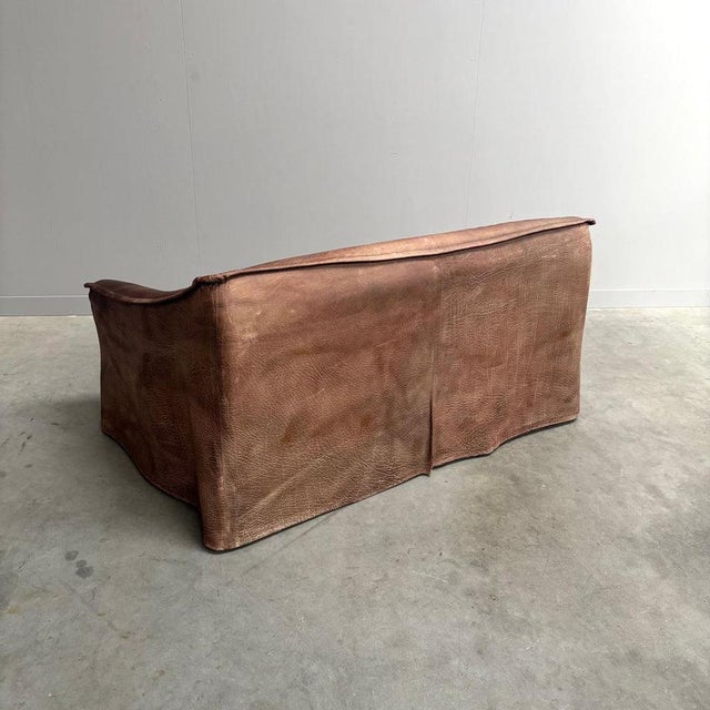 Vintage Leather 2-Seater Sofa, 1970s For Sale - Image 10 of 18