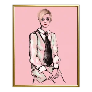 Artsy Twiggy by Sour Candy Print, Framed