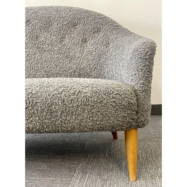 Textile Swedish Mid-Century Modern 'Paradiset' Sofa by Kerstin Hörlin-Holmquist, Sheepskin For Sale - Image 7 of 13