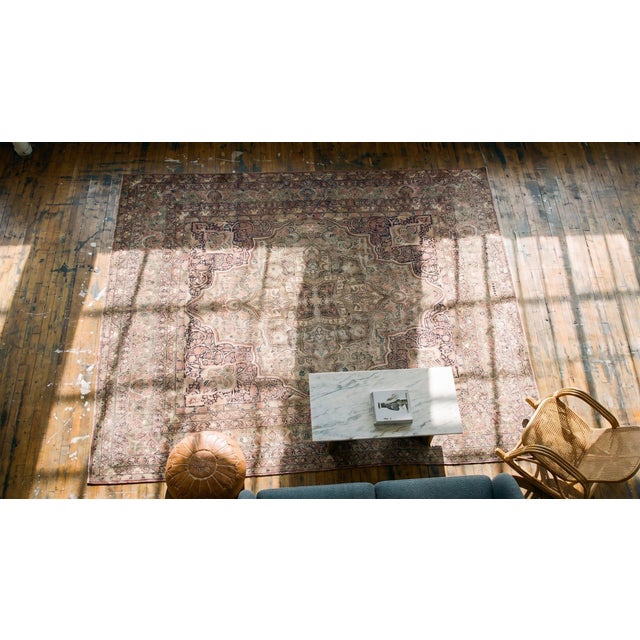 Late 19th Century Persian Laver Kerman Carpet ( 14' x 17' - 427 x 518 cm ) For Sale In New York - Image 6 of 8