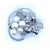 1990s Mikimoto Authentic Estate Akoya Pearl Brooch Pin Sterling Silver For Sale - Image 10 of 12