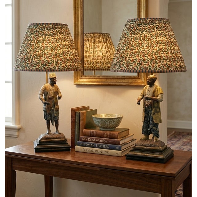 Mid 20th Century Rare Viennese Cold Painted Bronze Figural Table Lamps, Orientalist Sculptures - a Pair For Sale In Dallas - Image 6 of 17