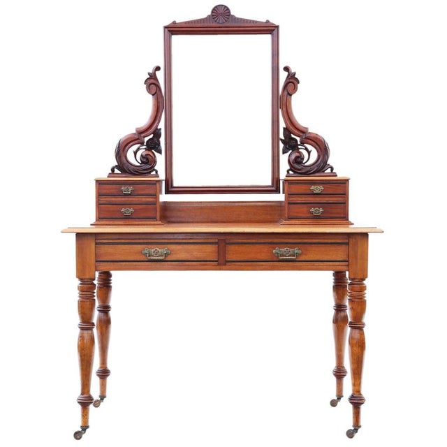 Victorian Walnut Duchess Dressing Table, 19th Century For Sale - Image 5 of 11