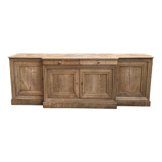 19th Century Solid Oak Sideboard For Sale